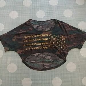 military crop top
